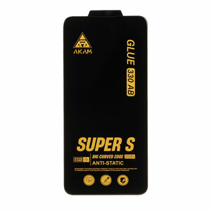 محافظ صفحه نمایش شیشه ای Full Cover Super S AKAM با چسب 330 مدل Samsung Galaxy A11 / M11 / Redmi Note 9 / Note 9t / Mi 11 lite / Mi 12 lite / Realme 7 / Realme 9