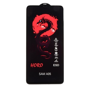 محافظ صفحه نمایش شیشه ای Full Cover ESD Horo مدل Samsung Galaxy A07 / A06 / A05 / Xiaomi Redmi 13C / Poco C65 / Poco M6 5G / Honor X7 / X7A / Realme C51 / Realme C53