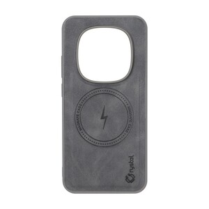 قاب Crystal طرح چرم MagSafe مدل Xiaomi Redmi Note 15 Pro 5G - خاکستری
