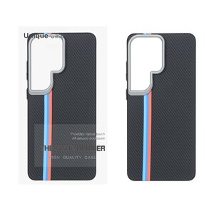 قاب اورجینال Unique Case هاشور Magsafe لنز سیلور Samsung Galaxy S26 Ultra - طرح 1 (پک دار)