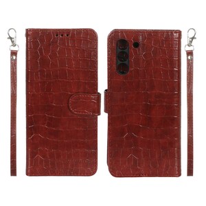 کیف موبایل مگنتی کروکو MNC مدل Samsung Galaxy S21 FE - زرشکی