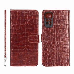 کیف موبایل مگنتی کروکو MNC مدل Xiaomi Redmi Note 11 4G / Redmi Note 11S - زرشکی