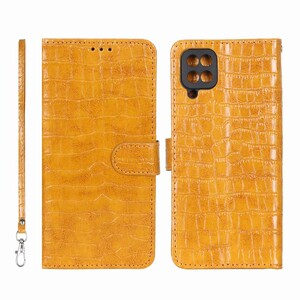 کیف موبایل مگنتی کروکو MNC مدل Samsung Galaxy A12 / M12 / F12 - عسلی