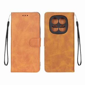 کیف موبایل مگنتی درجه یک MNC مدل Xiaomi Redmi Note 15 - عسلی