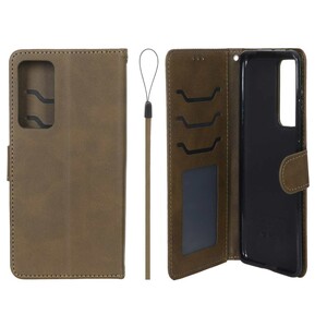 کیف موبایل مگنتی درجه یک داخل خز MNC Plus مدل Xiaomi Mi 12 / Mi 12X - سبز زیتونی