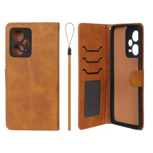 کیف موبایل مگنتی درجه یک داخل خز MNC Plus مدل Xiaomi Redmi Note 12 Pro Plus - عسلی
