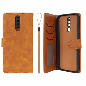 کیف موبایل مگنتی درجه یک داخل خز MNC Plus مدل Xiaomi Redmi 8 - عسلی