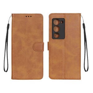 کیف موبایل مگنتی درجه یک MNC مدل Xiaomi Redmi 15 4G - عسلی
