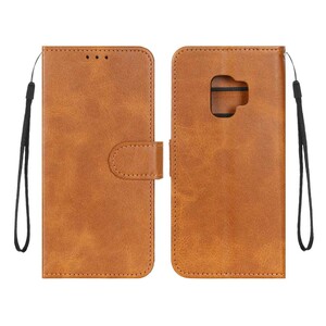 کیف موبایل مگنتی درجه یک MNC مدل Samsung Galaxy S9 - عسلی