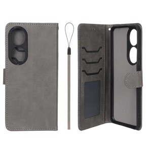 کیف موبایل مگنتی درجه یک داخل خز MNC Plus مدل Honor 90 - خاکستری