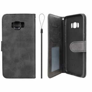 کیف موبایل مگنتی درجه یک داخل خز MNC Plus مدل Samsung Galaxy S8 - مشکی