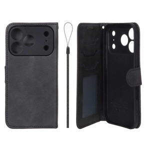 کیف موبایل مگنتی درجه یک داخل خز MNC Plus مدل Apple iPhone 17 Pro - مشکی