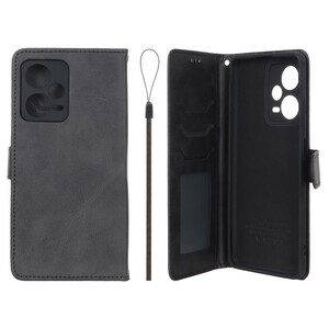 کیف موبایل مگنتی درجه یک داخل خز MNC Plus مدل Xiaomi Redmi Note 12 Pro Plus - مشکی