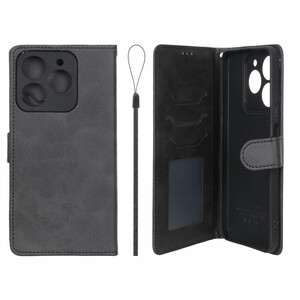 کیف موبایل مگنتی درجه یک داخل خز MNC Plus مدل Realme C61 - مشکی
