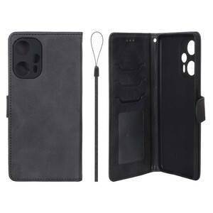 کیف موبایل مگنتی درجه یک داخل خز MNC Plus مدل Xiaomi Poco F5 - مشکی