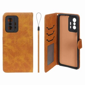 کیف موبایل مگنتی درجه یک داخل خز MNC Plus مدل Xiaomi Mi 11T / Mi 11T Pro - عسلی
