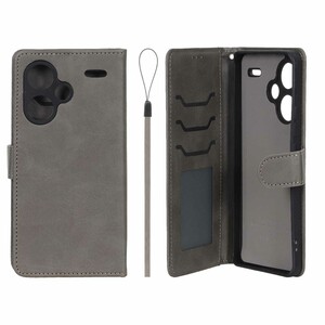 کیف موبایل مگنتی درجه یک داخل خز MNC Plus مدل Xiaomi Redmi Note 13 Pro Plus 5G - خاکستری