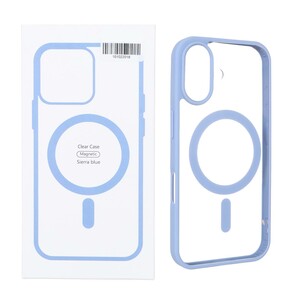 قاب شفاف Apple iPhone 16 با قابلیت شارژ MagSafe - آبی (پک دار)