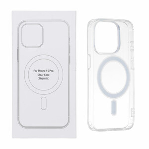 قاب شفاف Apple iPhone 15 Pro با قابلیت شارژ NTC - MagSafe (پک دار)
