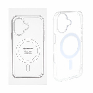 قاب شفاف Apple iPhone 16 با قابلیت شارژ MagSafe (پک دار)
