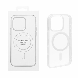 قاب شفاف Apple iPhone 16 Pro با قابلیت شارژ MagSafe (پک دار)