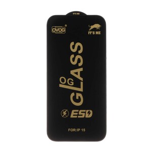 محافظ صفحه نمایش شیشه ای درجه یک Apple iphone 16 / iPhone 15 / iPhone 14 Pro  - Full Cover OG - ESD OVOG