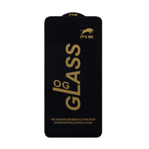 محافظ صفحه نمایش شیشه ای درجه یک Xiaomi Redmi 9 / Redmi 9A / Redmi 9C / Redmi 9 Prime / Redmi 10A / Poco C3 / Poco C31 - Full Cover OG - ESD OVOG - (بدون پک) - مشکی