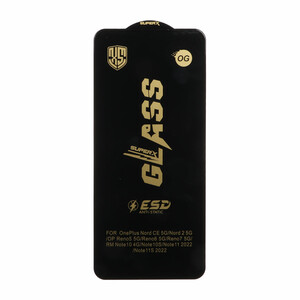 محافظ صفحه نمایش شیشه ای درجه یک Full Cover Super X OG - ESD OVOG مدل Xiaomi Redmi Note 12S / Redmi Note 11 4G / Redmi Note 11S / Redmi Note 10 4G / Redmi Note 10S / Poco M5S / Poco M4 Pro 4G