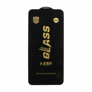 محافظ صفحه نمایش شیشه ای درجه یک Full Cover Super X OG - ESD OVOG مدل Samsung Galaxy A35 / A55