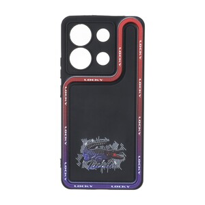 قاب Solid Case منحنی LUCKY طرح دار Xiaomi Redmi Note 13 4G - کد 335