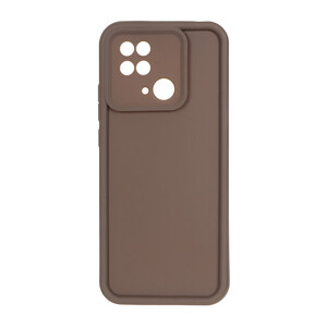 قاب Solid Case مدل Xiaomi Redmi 10C / Redmi 10 Power / Poco C40 - قهوه ای
