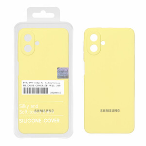 قاب سیلیکونی پاک کنی اورجینال Master Quality مدل Samsung Galaxy A07 - لیمویی (پک دار)