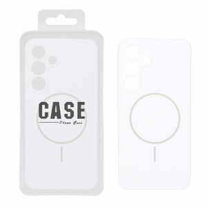 قاب سیلیکونی پاک کنی اورجینال درجه یک Magsafe مدل Samsung Galaxy S25 FE - سفید (پک دار)