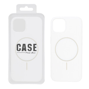 قاب سیلیکونی پاک کنی اورجینال درجه یک MagSafe مدل Apple iPhone 13 / iPhone 14 - سفید (پک دار)