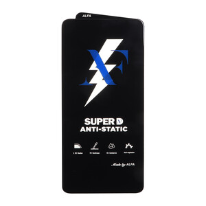 محافظ صفحه نمایش شیشه ای Super D Anti Static ALFA مدل Xiaomi Redmi Note 14 4G (بدون پک)