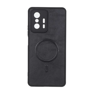 قاب چرمی طرح مگ سیف محافظ لنزدار Xiaomi Mi 11T / Mi 11T Pro - مشکی