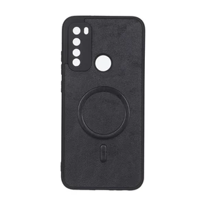 قاب چرمی طرح مگ سیف محافظ لنزدار Xiaomi Redmi Note 8 - مشکی