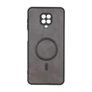 قاب چرمی طرح مگ سیف محافظ لنزدار Xiaomi Redmi Note 9S / Redmi Note 9 Pro / Redmi Note 9 Pro Max - خاکستری