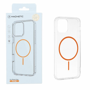 قاب اورجینال Magnetic دور ژله ای MagSafe مدل Apple iPhone 11 Pro - نارنجی (پک دار)