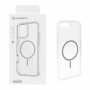 قاب اورجینال Magnetic دور ژله ای MagSafe مدل Apple iPhone 7 Plus / iPhone 8 Plus - خاکستری (پک دار)