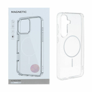 قاب اورجینال Magnetic دور ژله ای MagSafe مدل Samsung Galaxy S24 FE - سفید (پک دار)