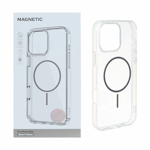 قاب اورجینال Magnetic دور ژله ای MagSafe مدل Apple iPhone 16 Pro Max - خاکستری (پک دار)