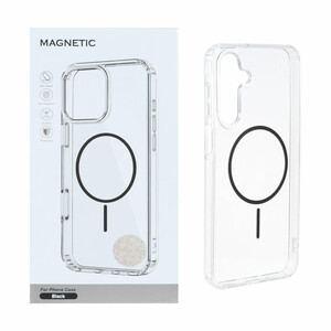 قاب اورجینال Magnetic دور ژله ای MagSafe مدل Samsung Galaxy A16 - مشکی (پک دار)