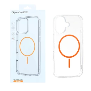 قاب اورجینال Magnetic دور ژله ای MagSafe مدل Apple iPhone 17 - نارنجی (پک دار)