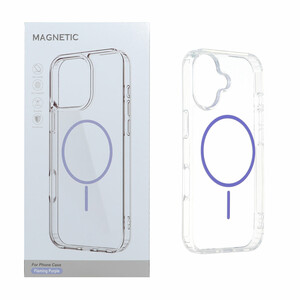 قاب اورجینال Magnetic دور ژله ای MagSafe مدل Apple iPhone 17 - بنفش روشن (پک دار)