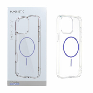 قاب اورجینال Magnetic دور ژله ای MagSafe مدل Apple iPhone 15 Pro - بنفش روشن (پک دار)