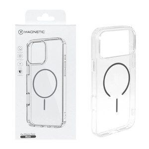 قاب اورجینال Magnetic دور ژله ای MagSafe مدل Apple iPhone 17 Pro - خاکستری (پک دار)