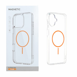 قاب اورجینال Magnetic دور ژله ای MagSafe مدل Samsung Galaxy A07 - نارنجی (پک دار)