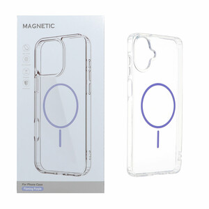 قاب اورجینال Magnetic دور ژله ای MagSafe مدل Samsung Galaxy A07 - بنفش روشن (پک دار)