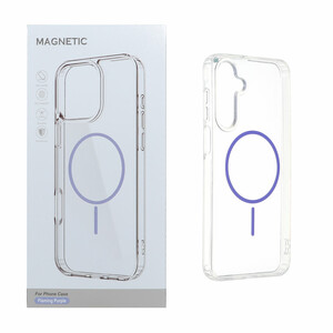 قاب اورجینال Magnetic دور ژله ای MagSafe مدل Samsung Galaxy A16 - بنفش روشن (پک دار)
